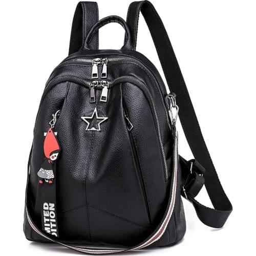 2019 Fashion Women Bagpack PU Leather Youth Mini Girl Casual Rucksacks Lady Shoulder Bag Teenage Girls Female School Bag Mochila