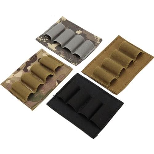 4 Shells Reload Strip Tactical Military Magazine Molle Hunting Pouch Airsoft BulletBag Ammo Carry Holder For Outdoor Accessories