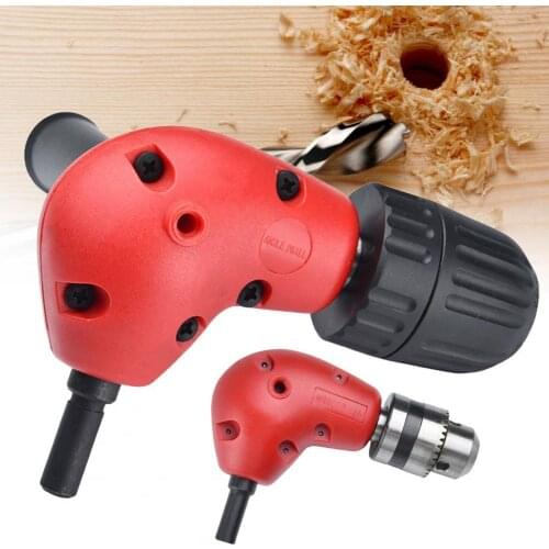 Electric Drill Adapter 90 Degree Round Shank Right Angle Bend Extension Chuck Anti-corrosion Repair Tool Right Angle Turner