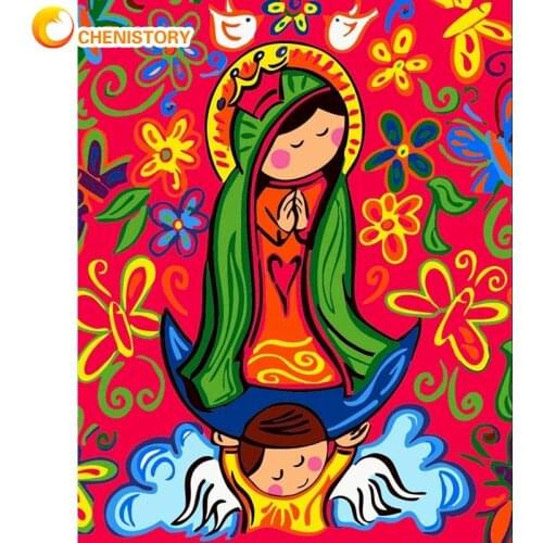 CHENISTORY Frame DIY Painting By Numbers Abstract Women Picture By Number Modern Home Decoration DIY Gift Wall Artcraft