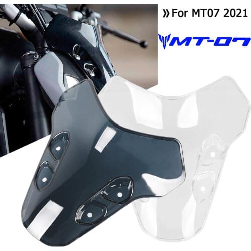 For Yamaha MT-07 MT07 MT 07 mt07 2021 Motorcycle Front New Accessories Windscreen Air Deflector Parts Wind Windshield Extension