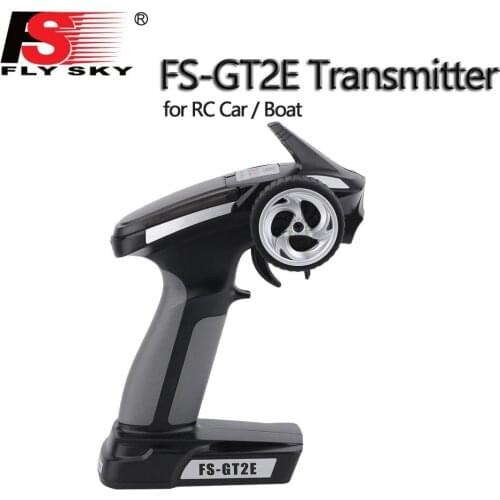 Flysky FS-GT2E 3Ch 2.4GHz Ergonomic Design Gun Shape Control controller Transmitter & FS-A3 Receiver for RC Car Boat