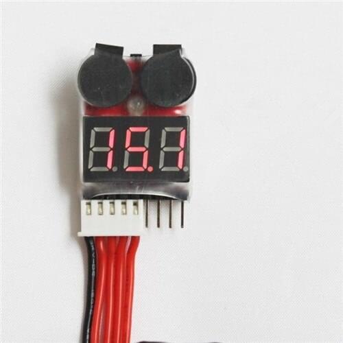 Hot! Low price for 20x 2in1 Indicator 1-8s RC Lipo Battery voltage Tester Low Voltage Checker low voltage Buzzer Alarm 20pc/lot