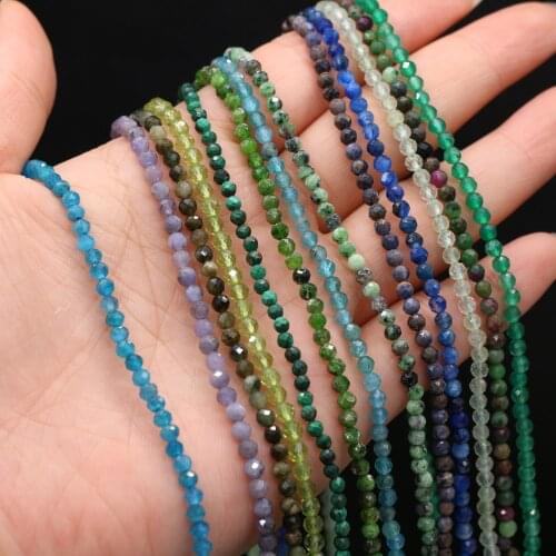 Wholesale Charm New Natural Stone Semi-precious Stone Loose Faceted Beads for Jewelry Making DIY Necklace Bracelet 36cm 3mm Gift