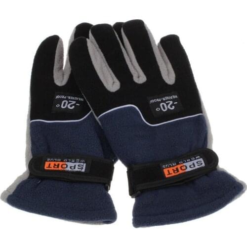 Waterproof Thermal Ski Gloves Riding Snow Waterproof Gloves Racing Riding Gloves Full Finger Windproof Outdoor Sport Gloves