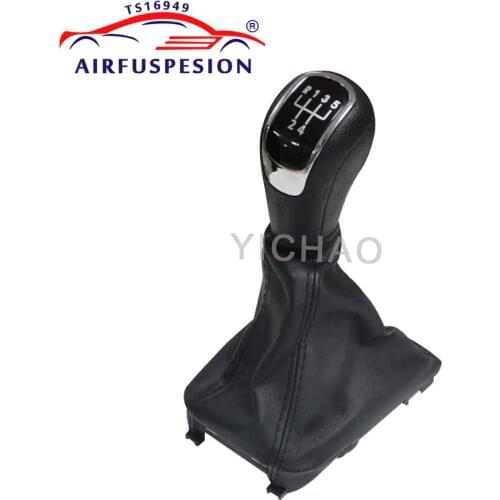 5 Speed Car Manual Gear Shift Knob For SKODA SUPERB MK2 with Giator Leather Boot Brand new 3T0711113 3TD711113 2008-2013
