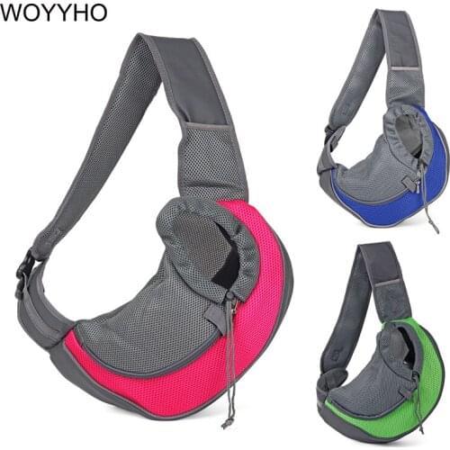 S/M Dog Carrier Cat Puppy Small Animal Pet Carrying Bags Breathable Mesh Front Bag Sling Shoulder Backpack For Dogs
