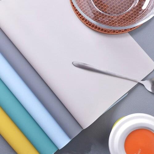 Morandi Silicone Waterproof Placemat Table Mat Heat Insulation Anti-skidding Washable Durable For Kitchen Dining kitchen table