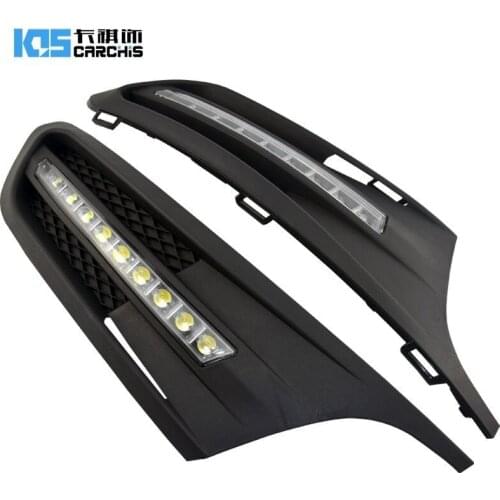 EOsuns LED DRL daytime running light fog lamp for Volkswagen VW Jetta Sagitar bora 2012, wireless switch control, dim control