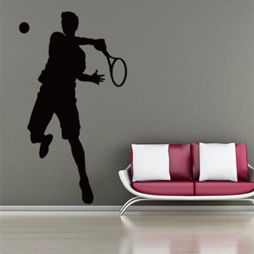 Tennis Ball Background Vinyl Waterproof Removable Wall Stickers for Nursery Kids Room Playroom Boys Decals Murals YY53