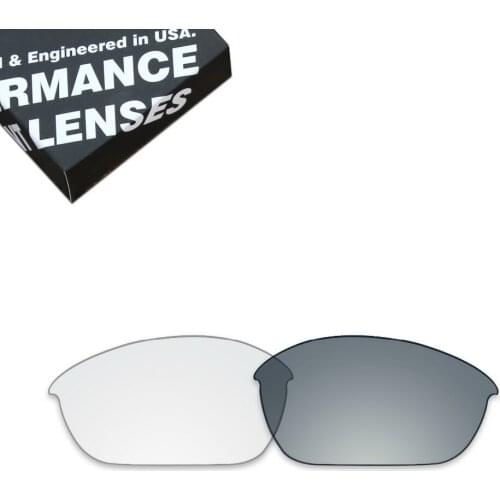 ToughAsNails Replacement Lenses for Oakley Half Jacket 2.0 Sunglasses Photochromic Clear/Grey (Lens Only)