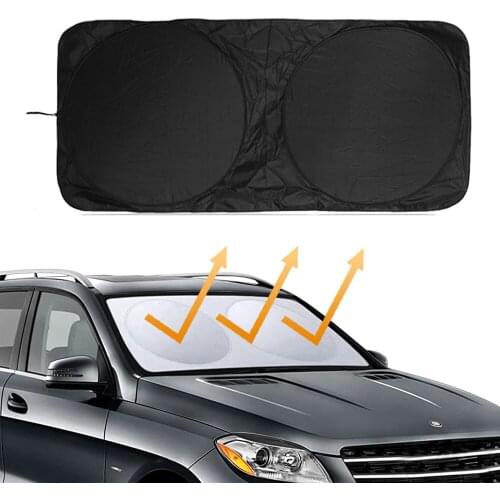 1pcs Foldable Car Emblem Front Windshield Sunshade Cover UV Reflective Sun Visor Cortinas For Honda SPIRIOR Odyssey Auto Goods