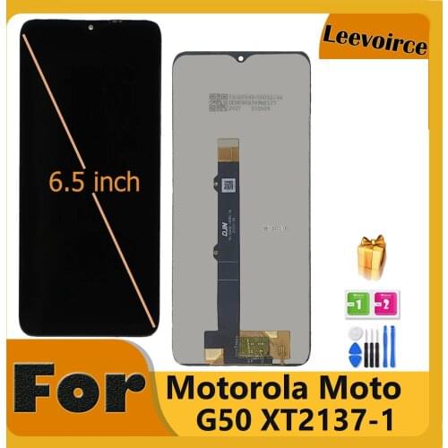 100% Tested 6.5" LCD For Motorola Moto G50 LCD Display Touch Screen Digitizer Assembly For Moto G50 LCD XT2137-1 XT2137-2