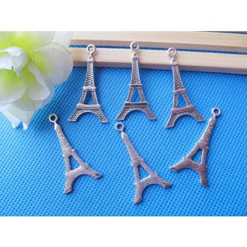 100pcs Antique Silver tone/Antique Bronze Hollow Eiffel Tower Frame Connector Pendant Charm/Finding,DIY Accessory Jewelry Making
