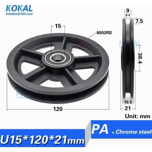 [U15120-21] high loading 2PCS Sliding Barn Door Wheel Roller Pulley for Wardrobe Closet Cabinet Window Hardware Accessory