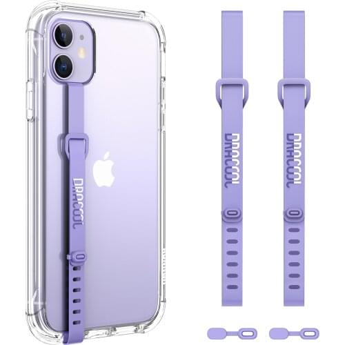 2PCS Phone Strap Ropes Grip Loop Wristband Hand Holder Silicone Stretching Slim Band For iphone Soft Bracket For Samsung