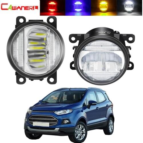 2in1 Fog Light + Daytime Running Lamp For Ford EcoSport 2013 2014 2015 2016 Car 30W 8000LM Front Bumper LED Fog Light DRL 12V