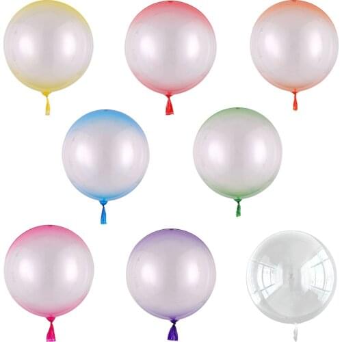 5pcs 18inch New Crystal Bubble Balloons Transparent Bobo Balloon Wedding Birthday Party Decorations Kids Toys Globos Baby Shower