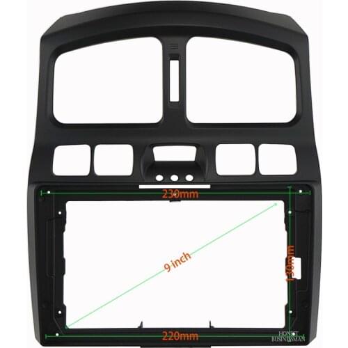 9 INCH Car Audio Frame GPS Navigation Fascia Panel Car dvd Plastic Frame Fascia is suitable for HYUNDAI SANTAFE/ HAWTAI SANTAFE