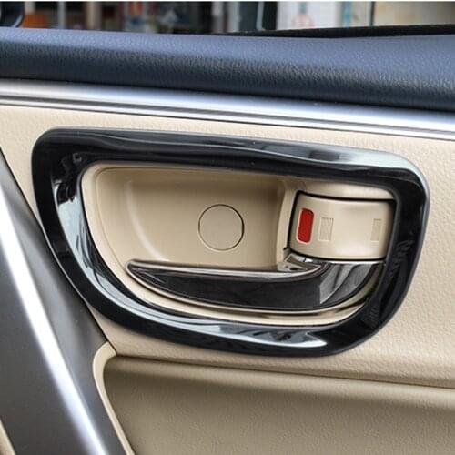 Car styling For Toyota Corolla S LE Levin Hybrid 2014-2018 Car Accessories interior Door Handle Bowl Cover Sticker Decoration
