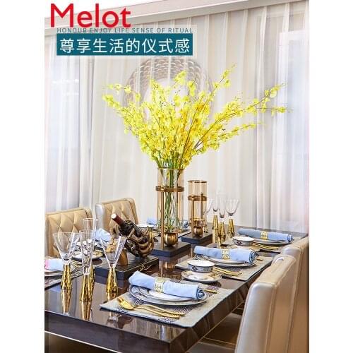 Style Vase Decoration Living Room Flower Arrangement Dried Flower Nordic TV Cabinet Dining Table Entrance Soft Home Decoration
