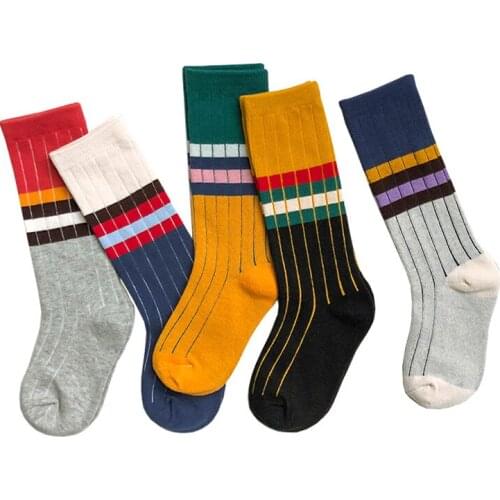 Baby Lotus Autumn Baby Knee High Socks Winter Socks Kids Children Knee Socks Boys Comfortable Football Sports Socks