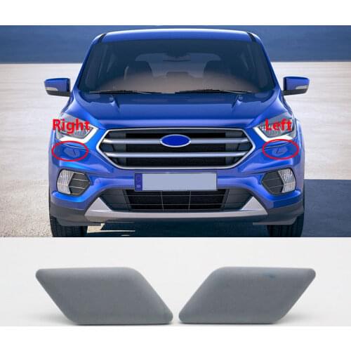 For Ford For Kuga Escape 2017 2018 2019 Front Bumper Head Light Lamp Washer Spray Nozzle Cover Cap Hood Jet Lid