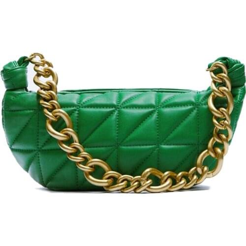 Women Fashion Hobos Shoulder Bags Casual Brand Designer Women Messenger Bags Female PU Leather Solid Color Chain Handbag and bag