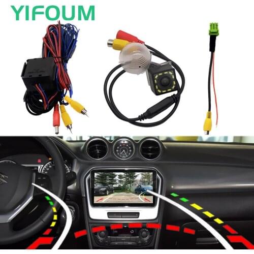 Fisheye Dynamic Trajectory HD Car Rear View Backup Camera For Suzuki Vitara Escudo Jimny 2015-2019 & Original Factory Screen