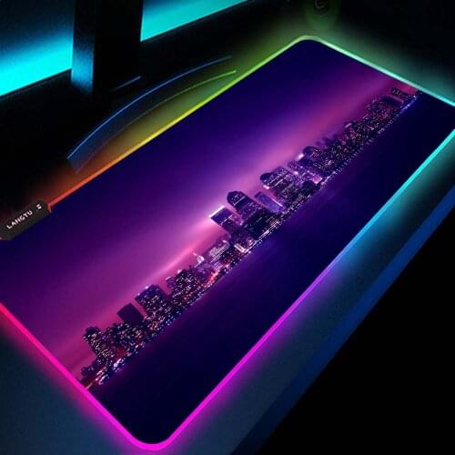 Mouse Pad Gamer Rgb Pads Keyboard Mouse Xxxl Gaming Desktop Table Mat with Rgb Backlight Carpets Mousepad Xlmousepad Xl Gloway