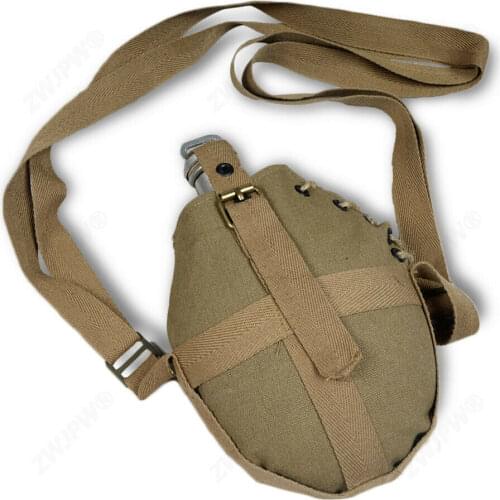 WWII WW2 GERMAN ARMY CAMPING WATER ALUMINUM CANTEEN SOLDIER MILITARY