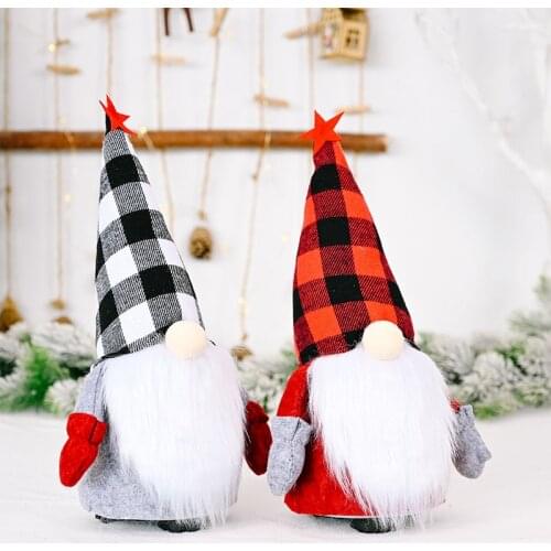 2022 New Christmas Electric Faceless Doll Santa Claus Baby Gnome Doll Window Decoration Christmas Ornament Xmas Gifts New Year