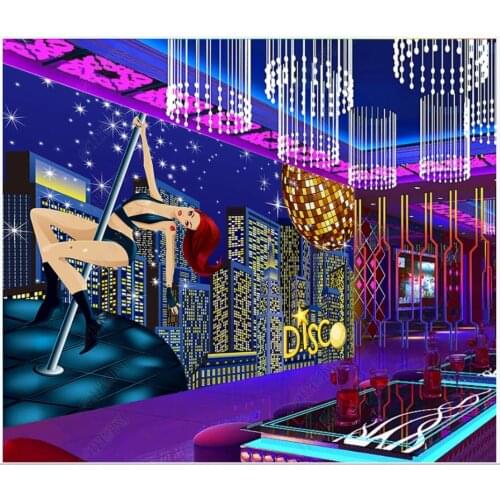 Custom photo wallpaper for walls 3 d murals Beautiful Modern dance sexy beauty ballroom bar KTV background wall paper home decor