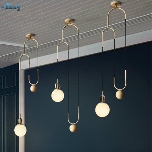 Nordic Magic Beans Glass Pendant Lights Modern Design Lamp Living Room Dining Room Decor Led E27 Hanging Lamp Designer Lighting