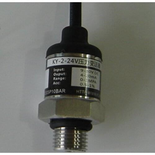 Stainless steel lead type 4-20mA pressure sensor 0-1MPa pressure transmitter range of 10Bar