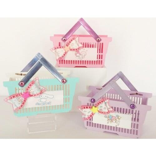 Cutting Dies Shopping Basket Planner Scrapbook Cardmaking DIY Paper Craft Metal Stencil