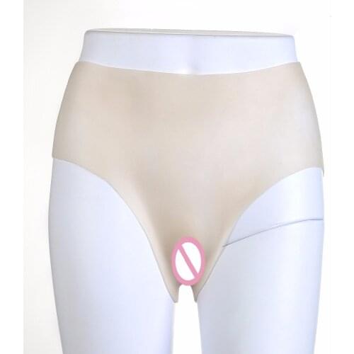 Crossdresser Vagina Panties Drag Queen Underwear Fake Vagina Transgender Silicone Artificial Vagina Panties