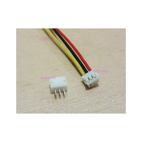 ZH 1.5mm 3-Pin JST Connector Plug with Wire x 10 sets