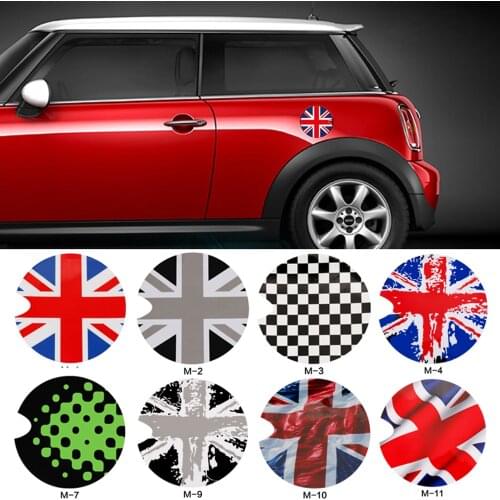 1pcs Gas Fuel Tank Cap stickers Cover car Sticker Decals For BMW Mini Cooper clumban F55 F56 R55 R56 R60 R61 Car Styling
