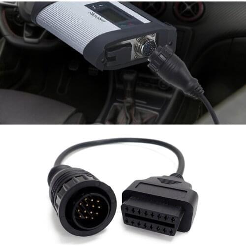 14PIN to 16PIN Car Diagnostic Connector Cable OBDII OBD2 ODB 2 Adapter Wire For Mercedes Benz Sprinter Scanner Tool Accessories