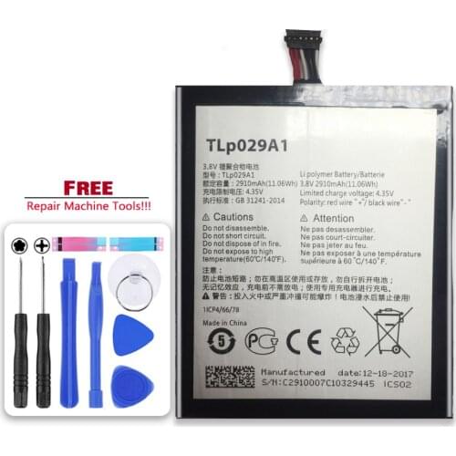 For Alcatel OneTouch Pop 3 5.5" OT-5025 OT-5025D Mobile Phone Battery TLP029A1 2910mAh