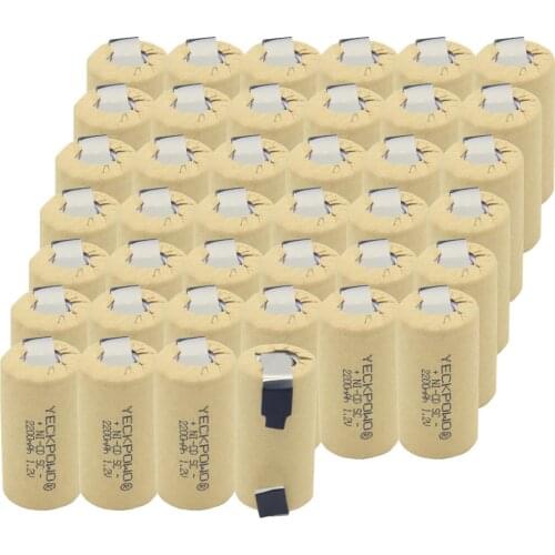 2200mAh sub C battery soldering tape NICD 1.2V welding tabs for bosch SC batteries for hitachi for electric tools for dewalt
