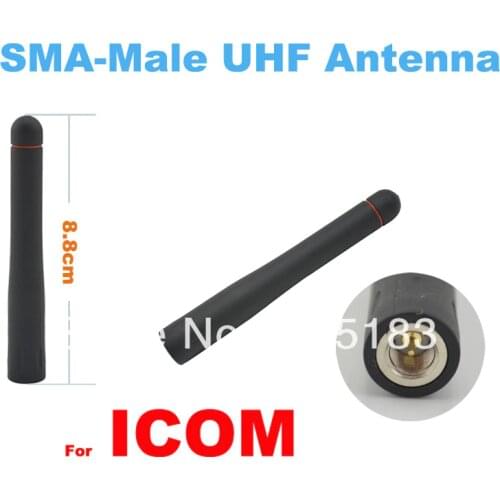 Free shipping UHF SMA-Male Antenna For ICOM Two-way Radio/Walkie talkie