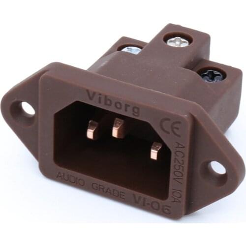 Viborg Audio Pure Red Copper Non Solder Hi End IEC Socket Inlet