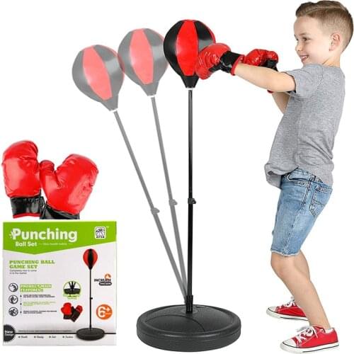 Punching Bag For Kids Boxing Set Includes Kids Boxing Gloves and Boxing Bag Standing Base For Boys and Girls Ages 3-8 Years Old