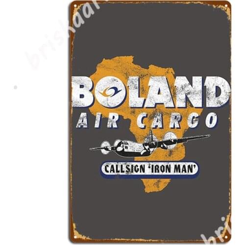 Boland Air Cargo Metal Signs pub Garage Custom Club Home Mural Painting Tin sign Posters