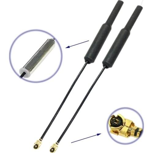 CERXUS 2pcs 5.8G 3dbi Omnidirectional FPV Brass Dipole Antenna FPV Micro AIO Camera FPV Quadcopter IPEX Connetor