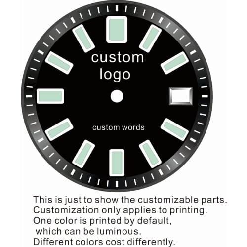 San Martin Watch Customized LOGO Service Charge for Printing or Laser on Dial Surface for men male Wrist Watch Watches