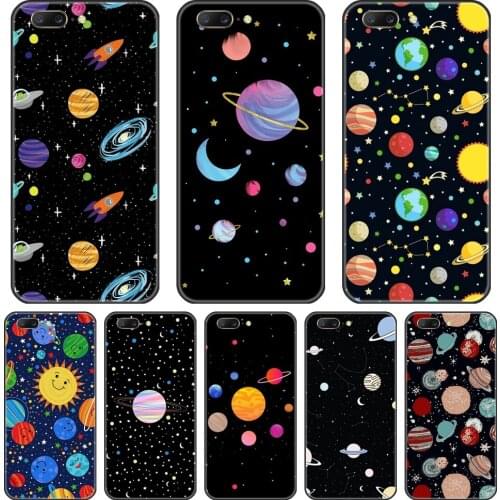 Phone Case Silicone For OnePlus 3 3T 5 5T 6 6T 7 7 Pro Star Space Moon Black Cool Back Cover For One Plus 3 3T 5 5T 6 6T 7 7 Pro