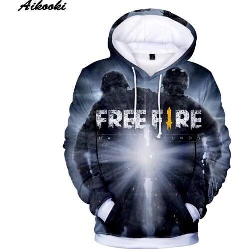 Hot New Game Free Fire Hip hop Kpop Hoodies Men/women Autumn Winter Sweatshirts Sportswear Kids Children Hoody 3D Full Casual